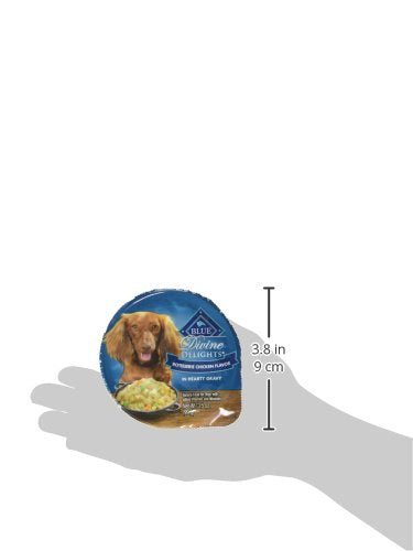 Blue Buffalo primer plano de textura y trozos de pollo jugosos