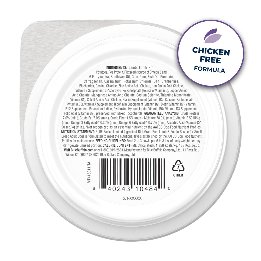 Blue Buffalo detalle de lista de ingredientes para elegir con confianza