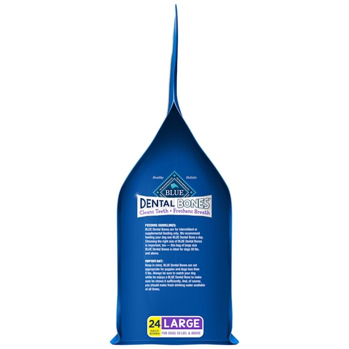 Blue Buffalo perro masticando hueso dental mejora higiene bucal