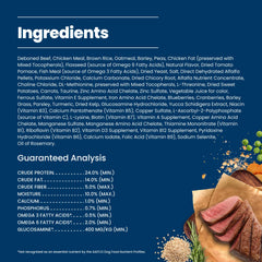 Blue Buffalo res y arroz integral resaltados para proteína y energía sostenida