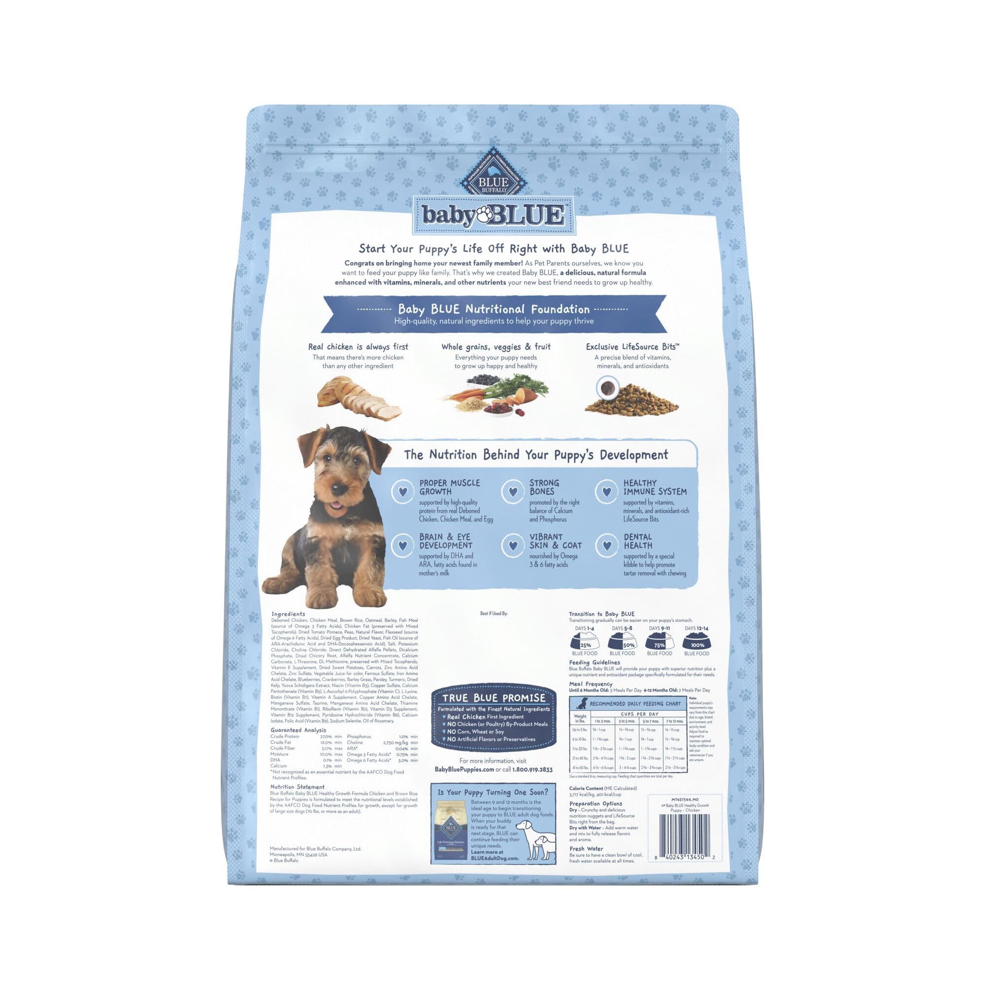 Blue Buffalo primer plano croqueta para masticación fácil y sabor