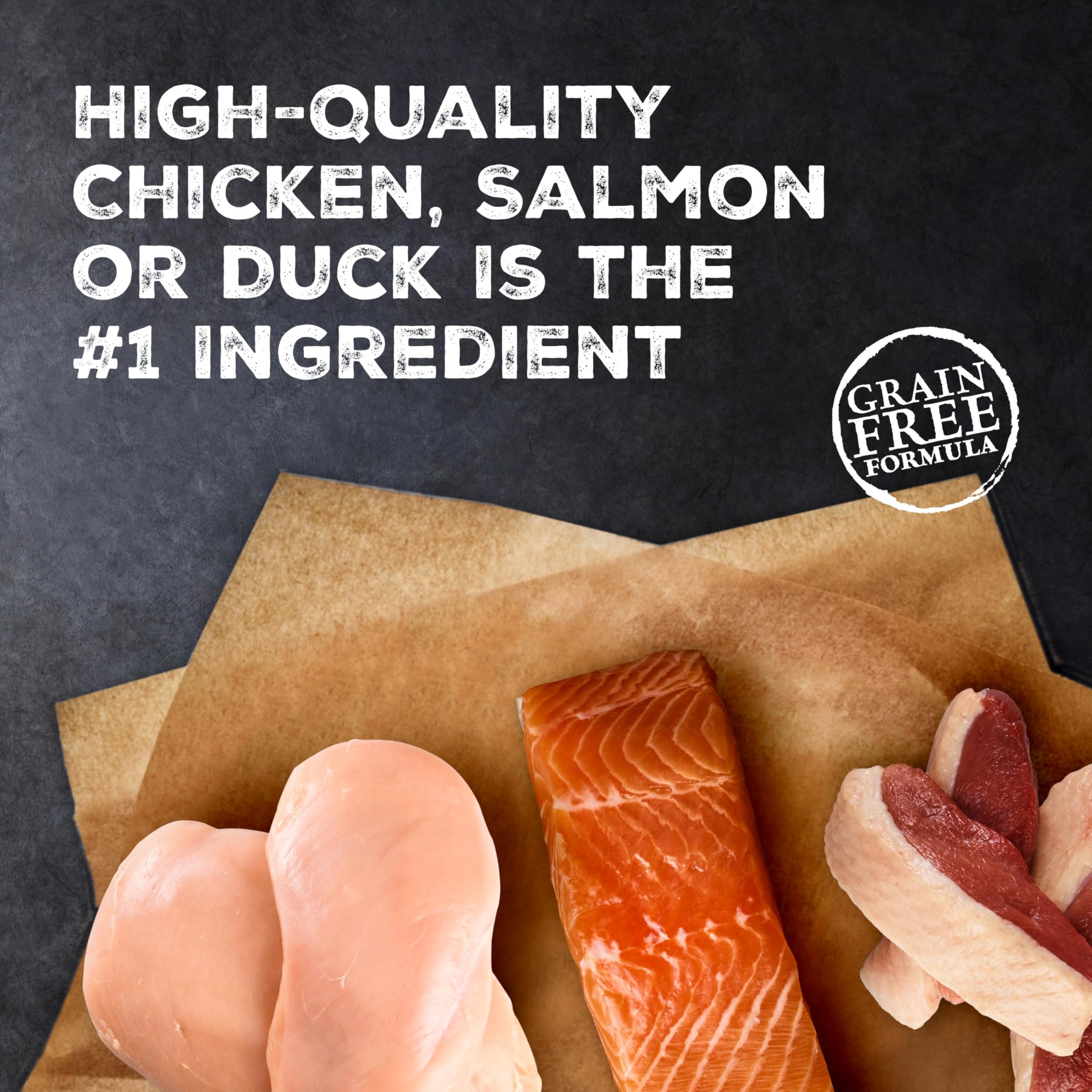 Blue Buffalo pollo real como primer ingrediente para alta proteína