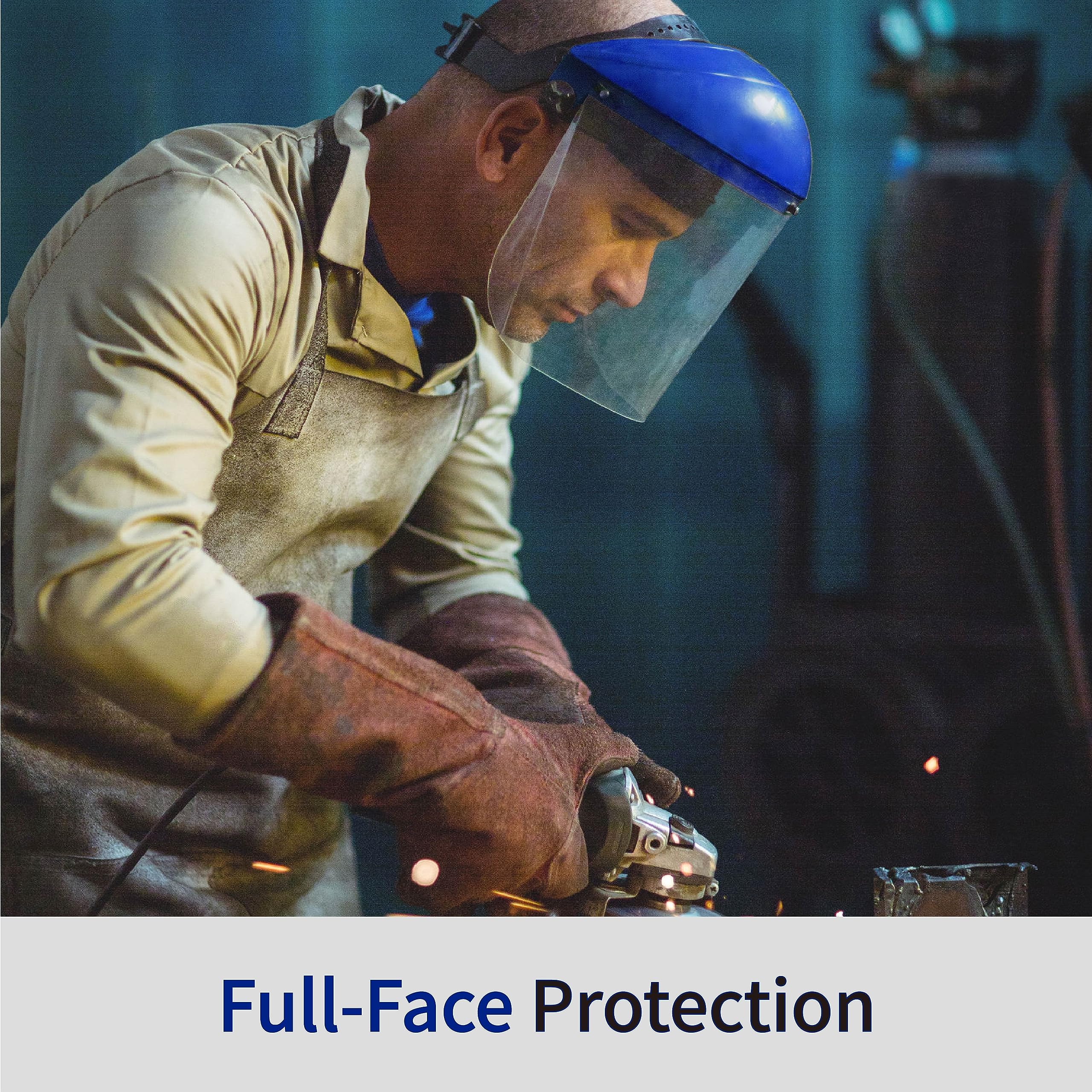 Blue Eagle visor closeup highlighting optical clarity and low distortion benefit