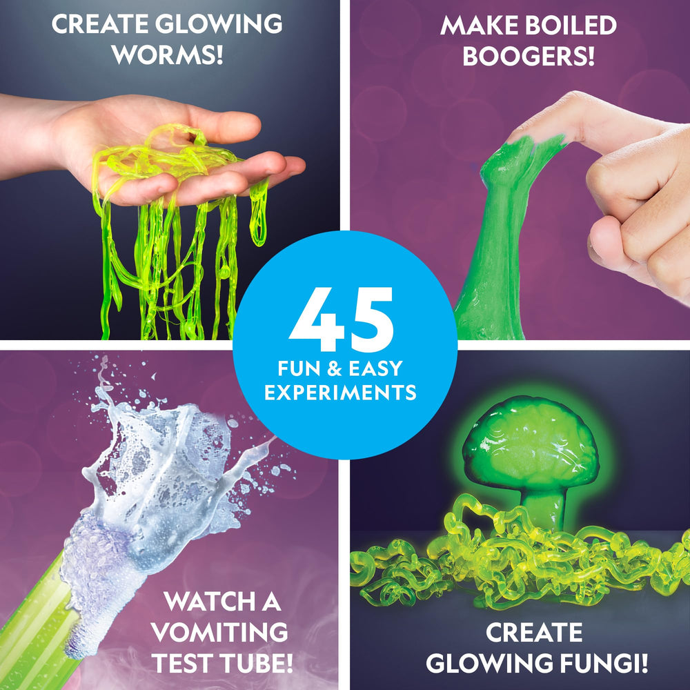 Blue Marble textura de slime brillante formado en manos, muestra elasticidad divertida