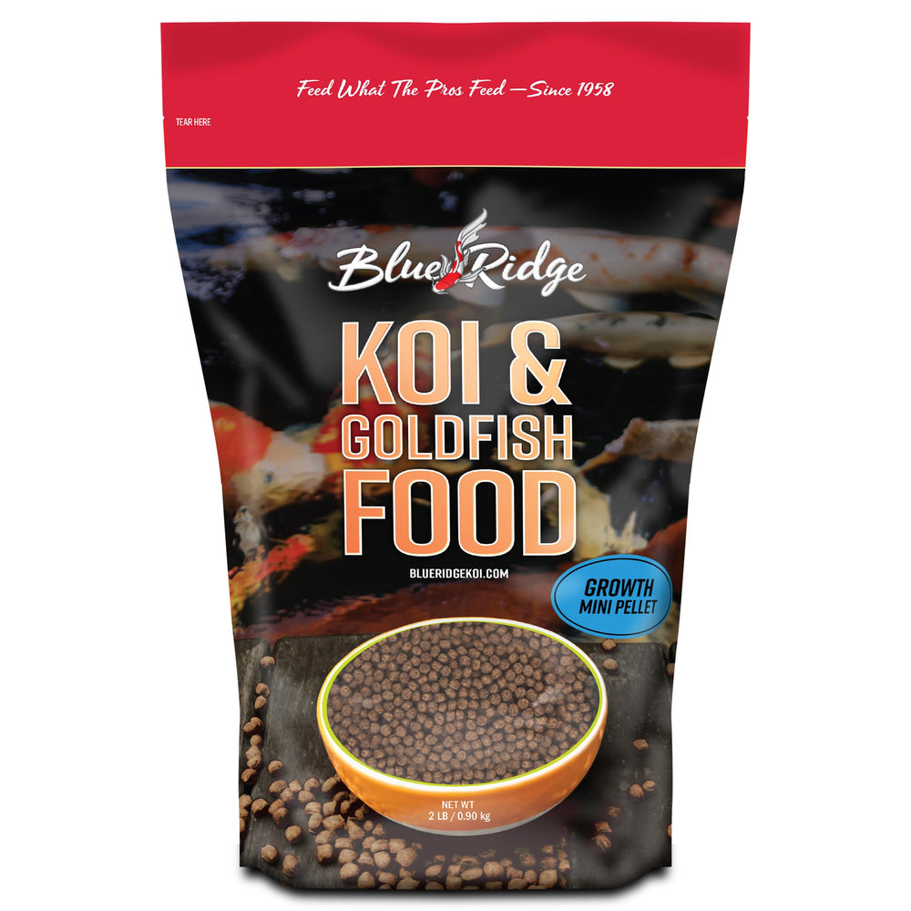 Blue Ridge empaque frontal 2lb muestra etiqueta y beneficio nutricional