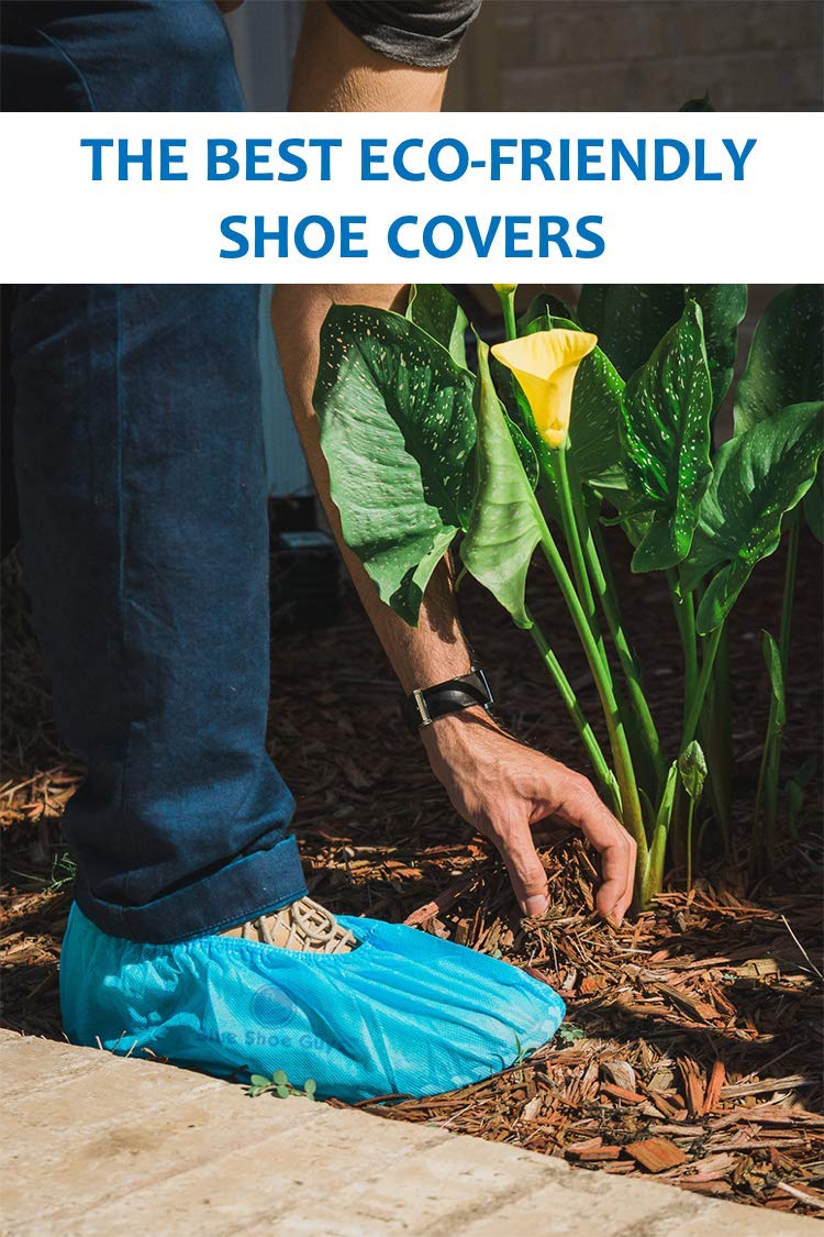 Blue Shoe Guys pintor usando fundas, protege pisos durante trabajo