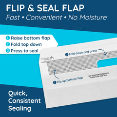 Blue Summit Supplies primer plano del cierre flip & seal para sellado rápido