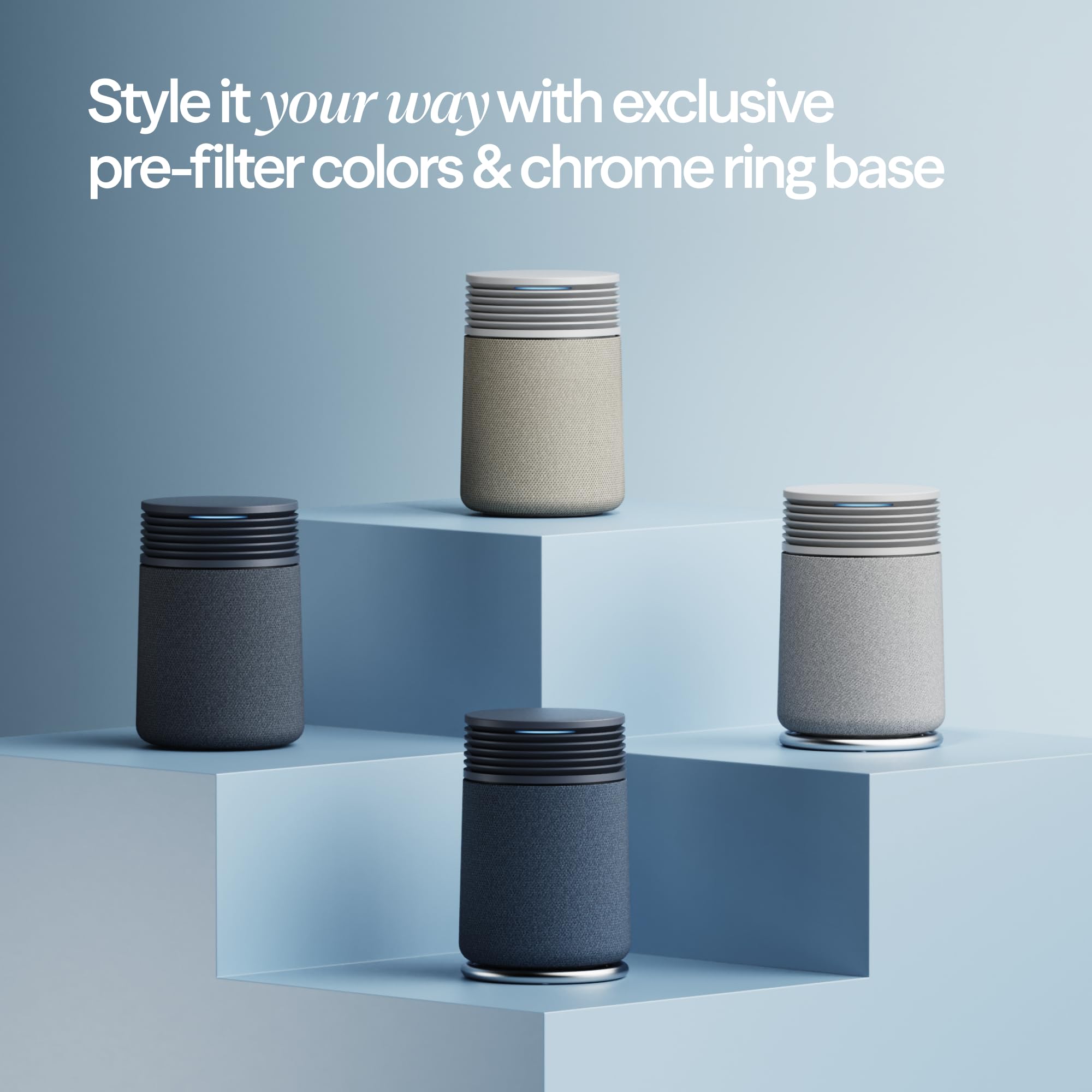 BLUEAIR juego de prefiltros de colores intercambiables para personalizar estética