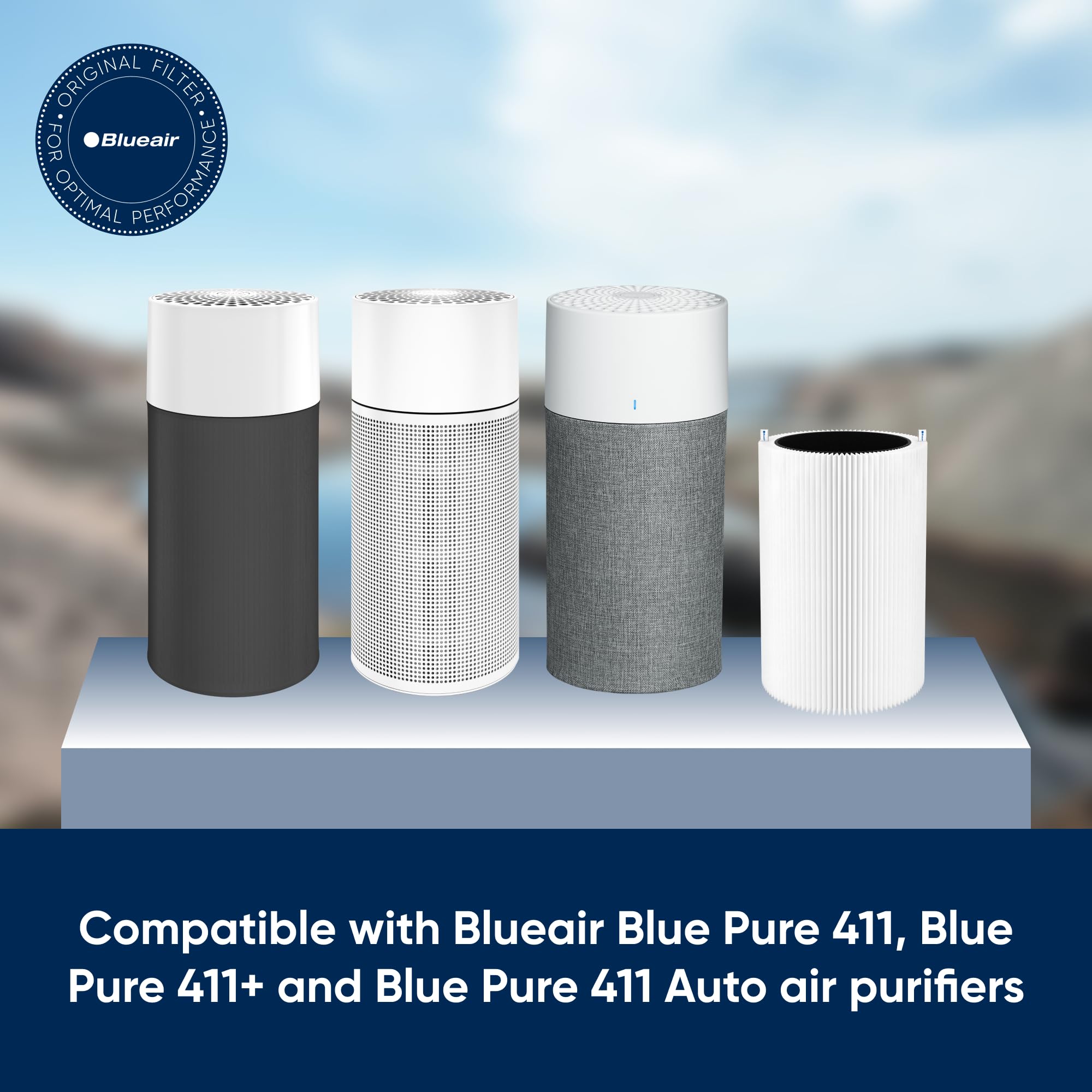 Blueair close-up filter fiber layer highlighting particle capture efficiency