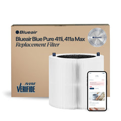 BLUEAIR filtro F4MAX frontal mostrando ajuste preciso y protección