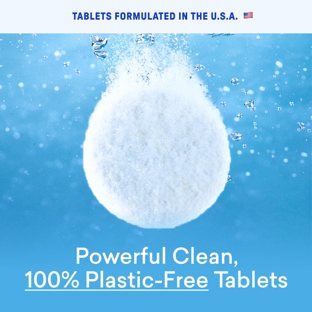 BLUELAND tabletas dentro del tambor en uso para limpieza eficaz
