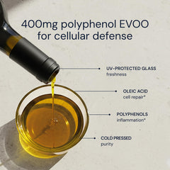 Blueprint Bryan Johnson botella de vidrio con protección UV para conservar