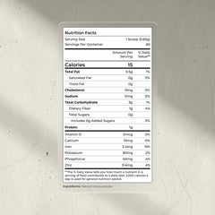 Blueprint Bryan Johnson textura del polvo de cacao, ideal para recetas más limpias