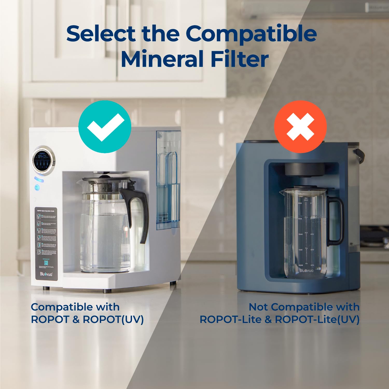 Bluevua detalle de los medios minerales que realzan la calidad del agua