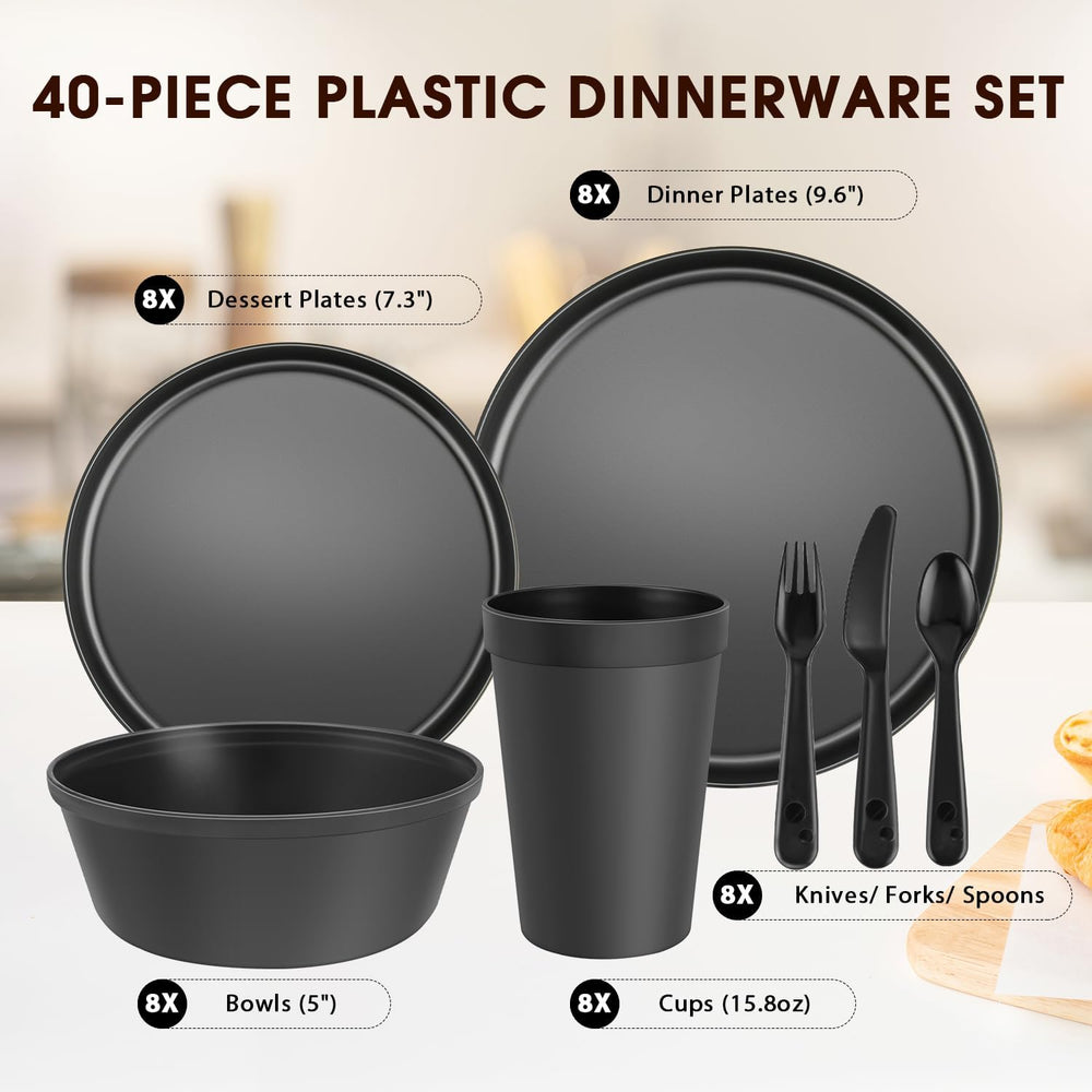 Blwan primer plano del plato principal mostrando durabilidad y diseño negro
