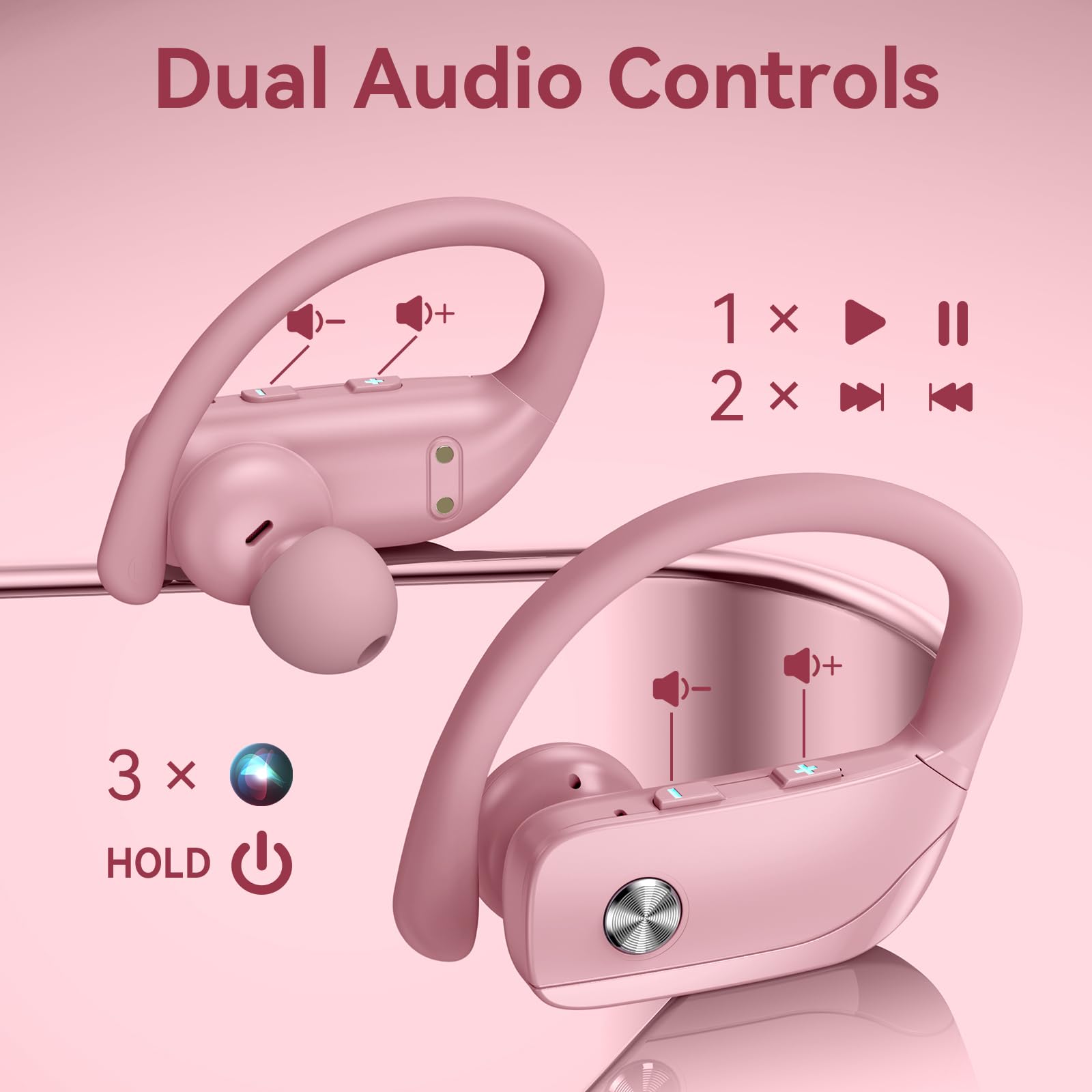 bmani auriculares en uso mientras corren destacando comodidad y sujeción segura