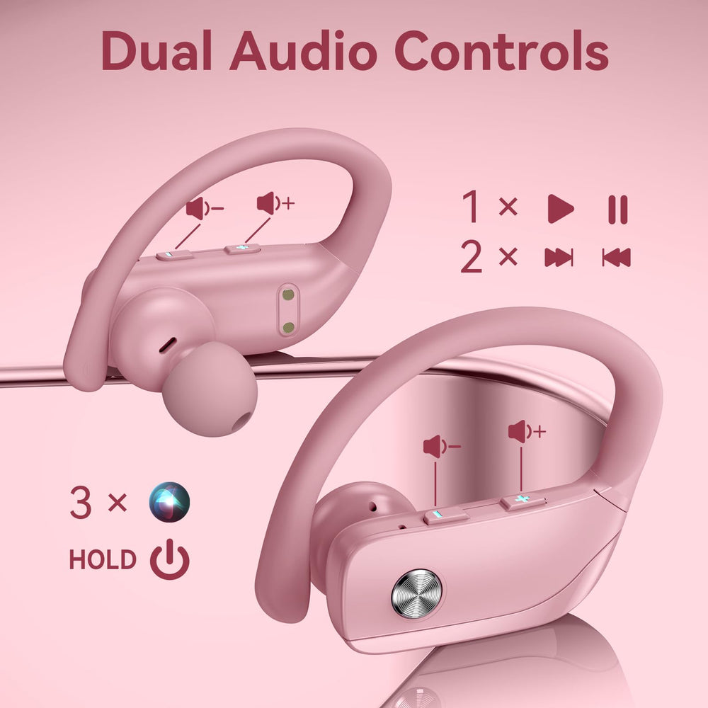 bmani auriculares en uso mientras corren destacando comodidad y sujeción segura