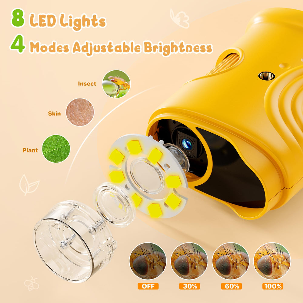 BMDSAE ocho LEDs con difusor mostrando iluminación uniforme en muestras