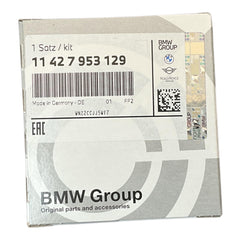 BMW filtro de aceite en uso durante cambio de aceite para mantenimiento seguro