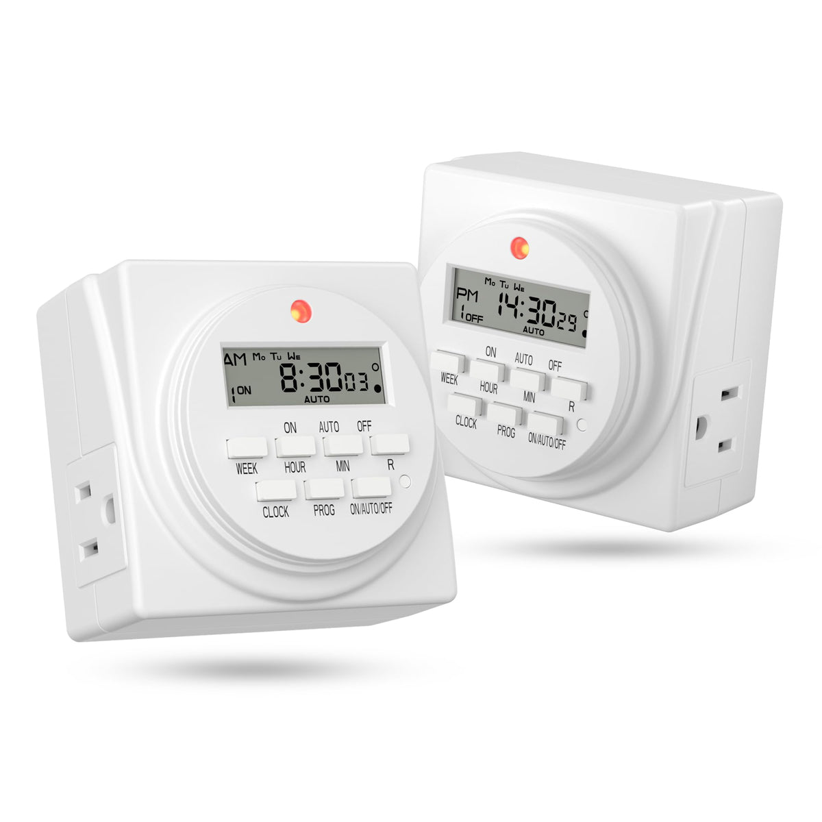BN-LINK front view showing both grounded outlets and compact design for space saving