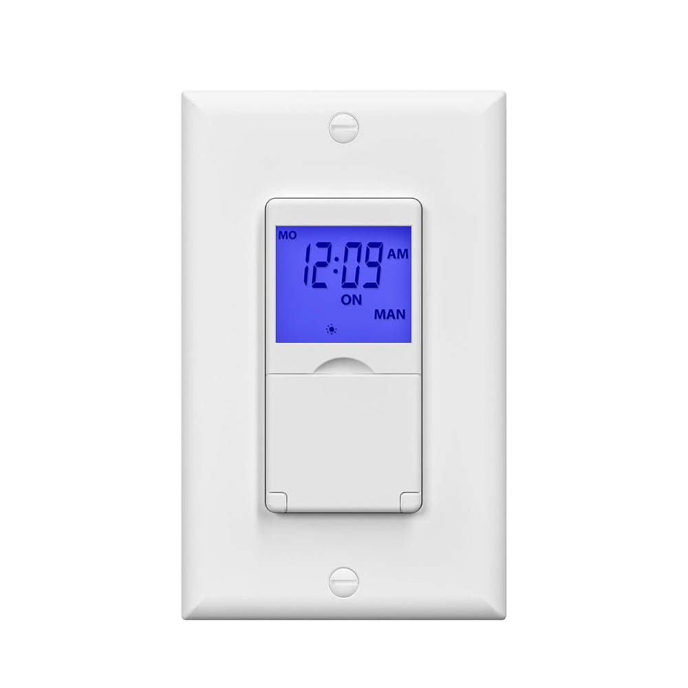 BN-LINK vista frontal del interruptor programable con pantalla clara