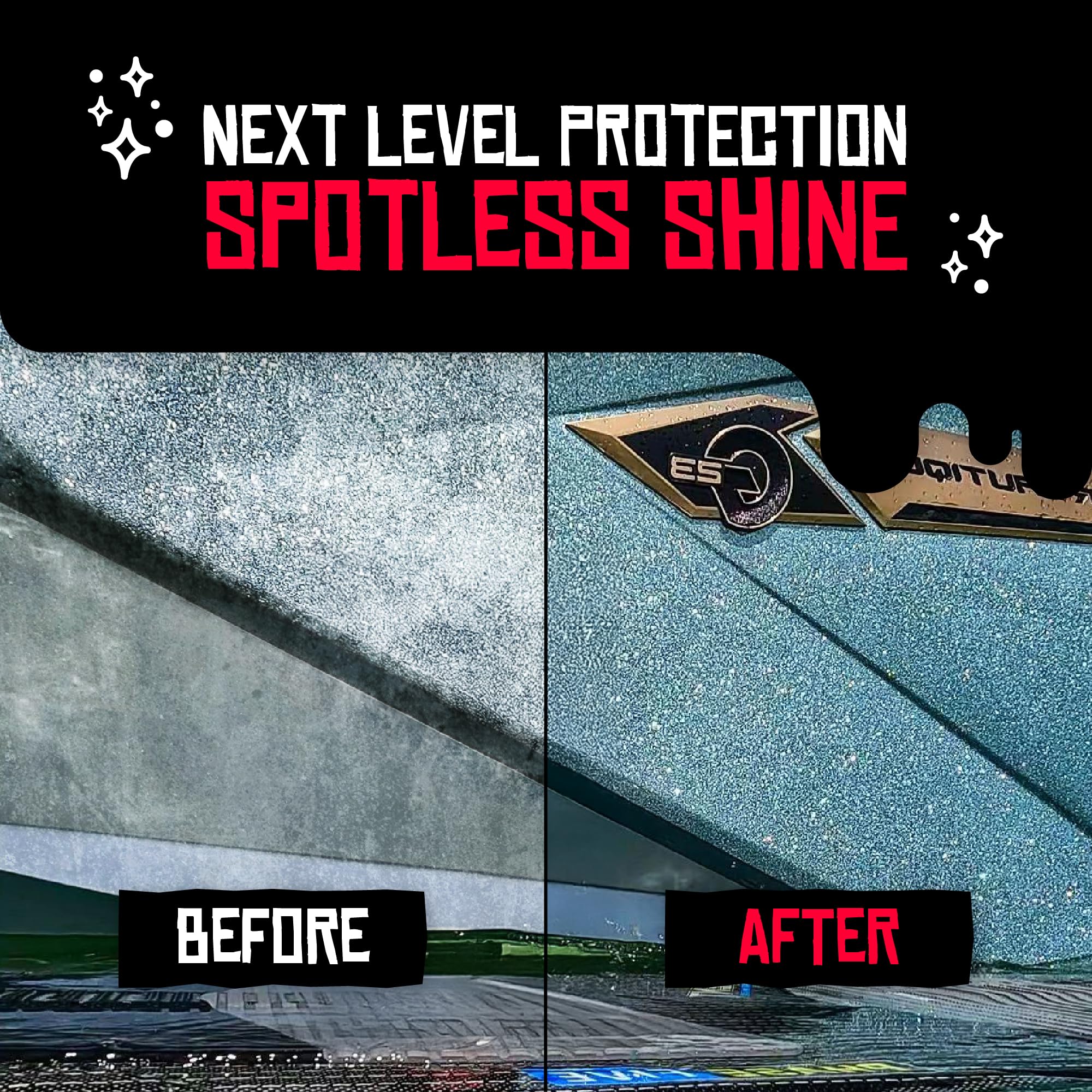 Boat Juice acabado brillante en superficie demostrando repelencia