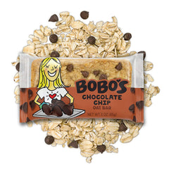 Bobo's barra en mano para comparar tamaño y porción práctica
