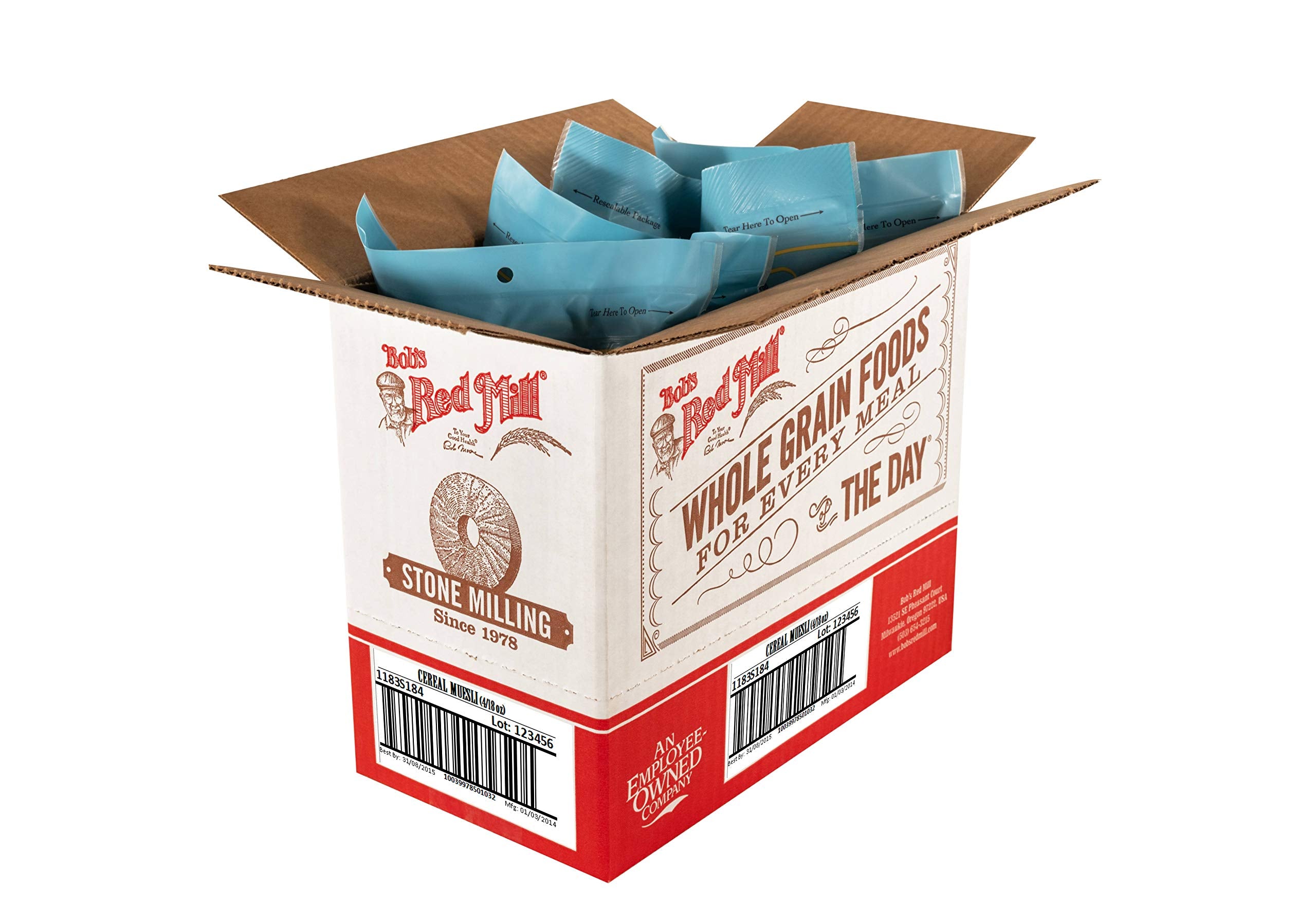 Bob's Red Mill etiqueta de ingredientes y nutrición, transparencia en producto