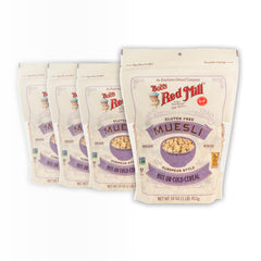 Bob's Red Mill frente del paquete mostrando mezcla sin gluten y beneficios