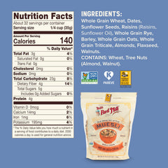 Bob's Red Mill muesli remojado como overnight oats con yogurt, listo al despertar