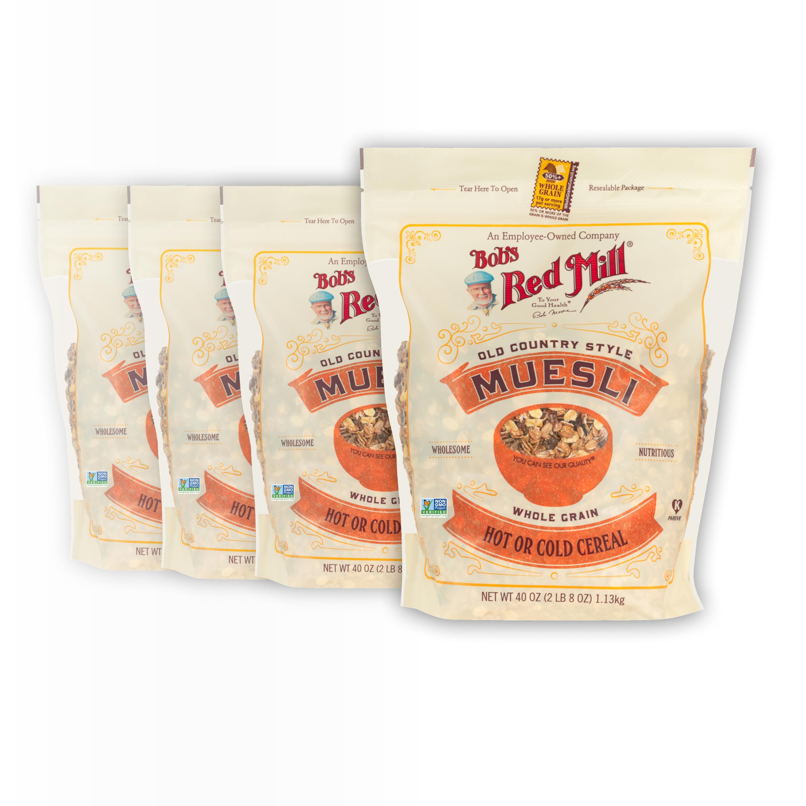 Bob's Red Mill pack frontal mostrando etiqueta y tamaño, ideal para despensa