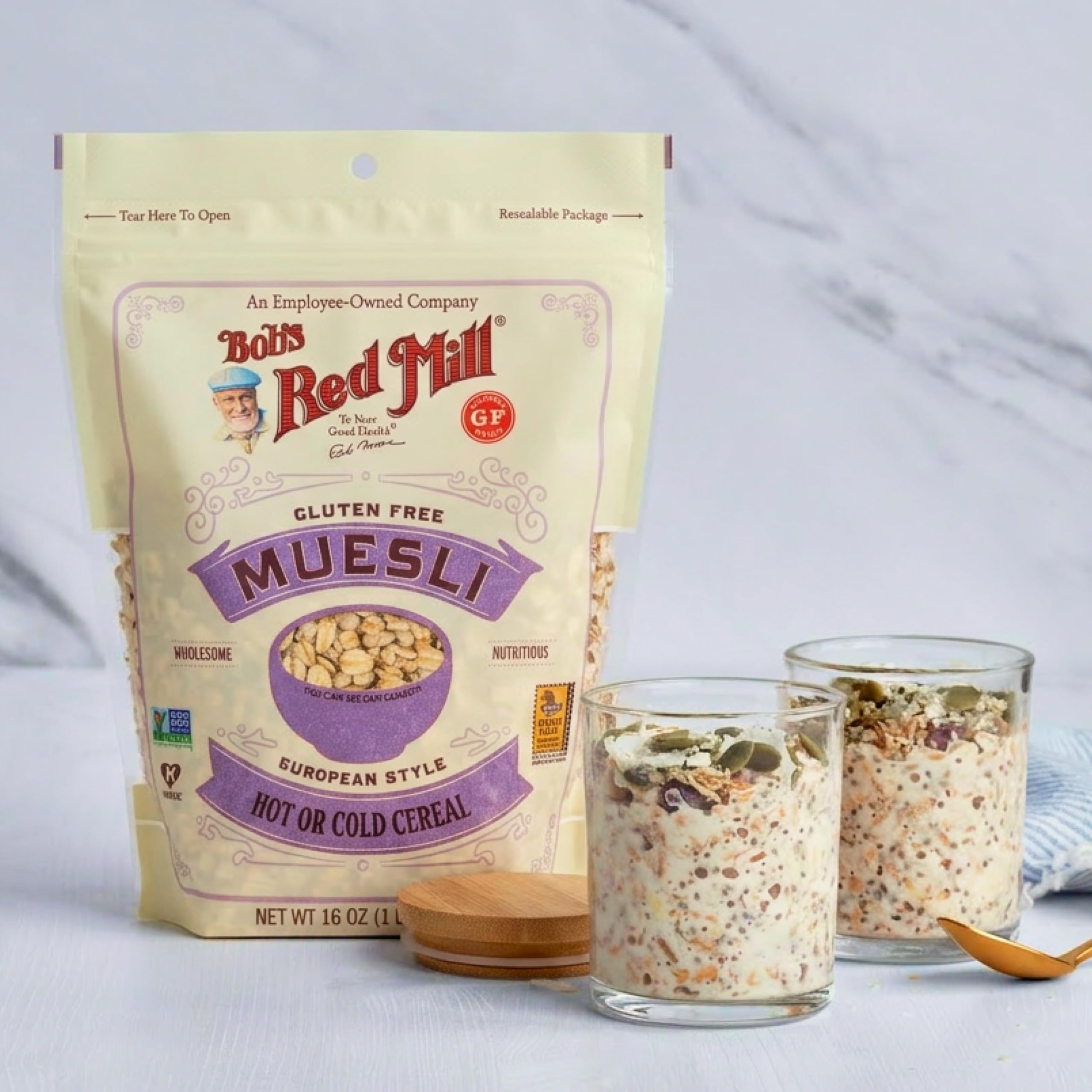 Bob's Red Mill muesli usado en galletas para añadir crujiente saludable