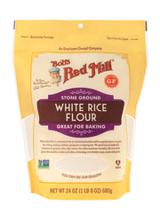 Bob's Red Mill textura fina de harina resaltando suavidad y pureza