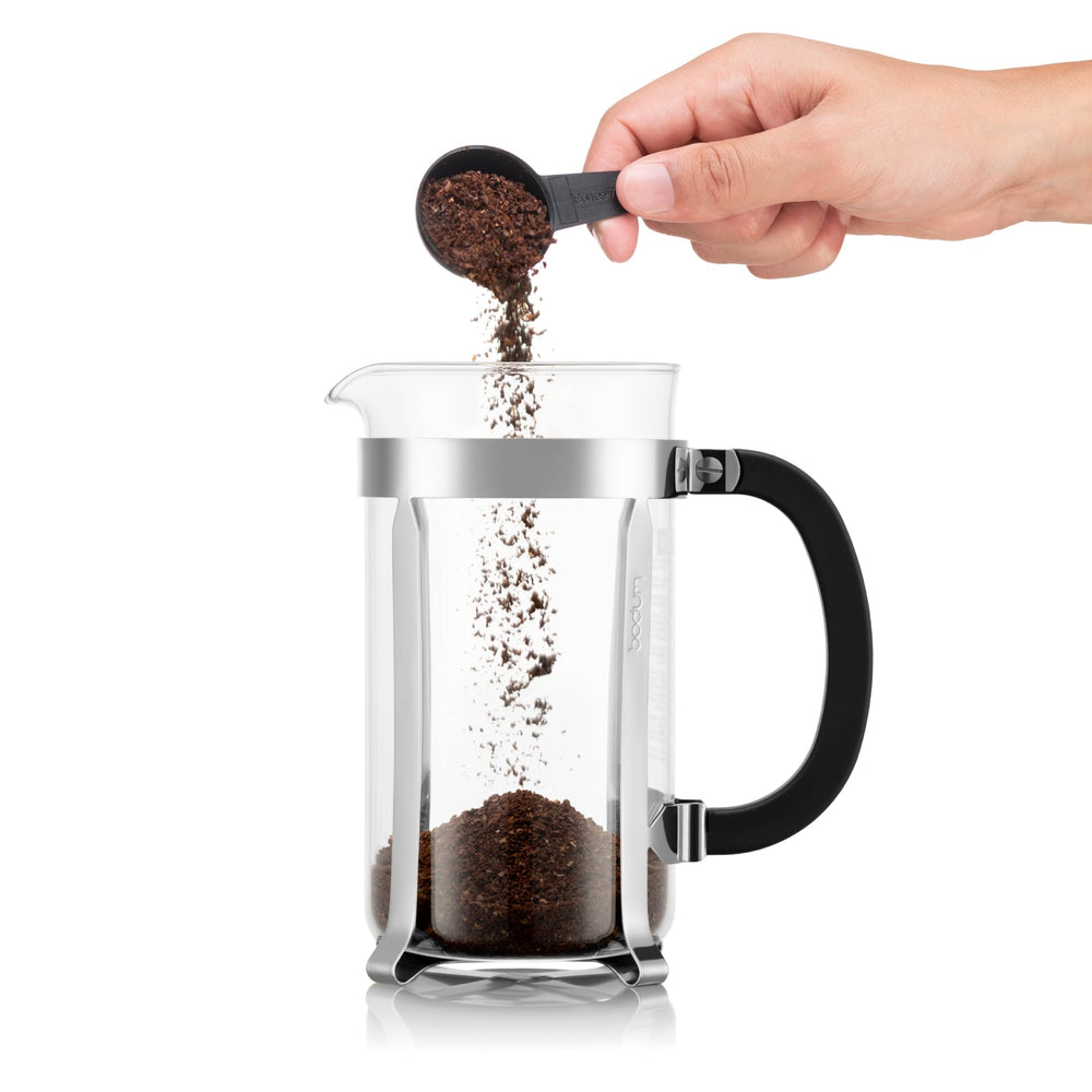 Bodum Chambord detalle de tapa y filtro para extracción uniforme
