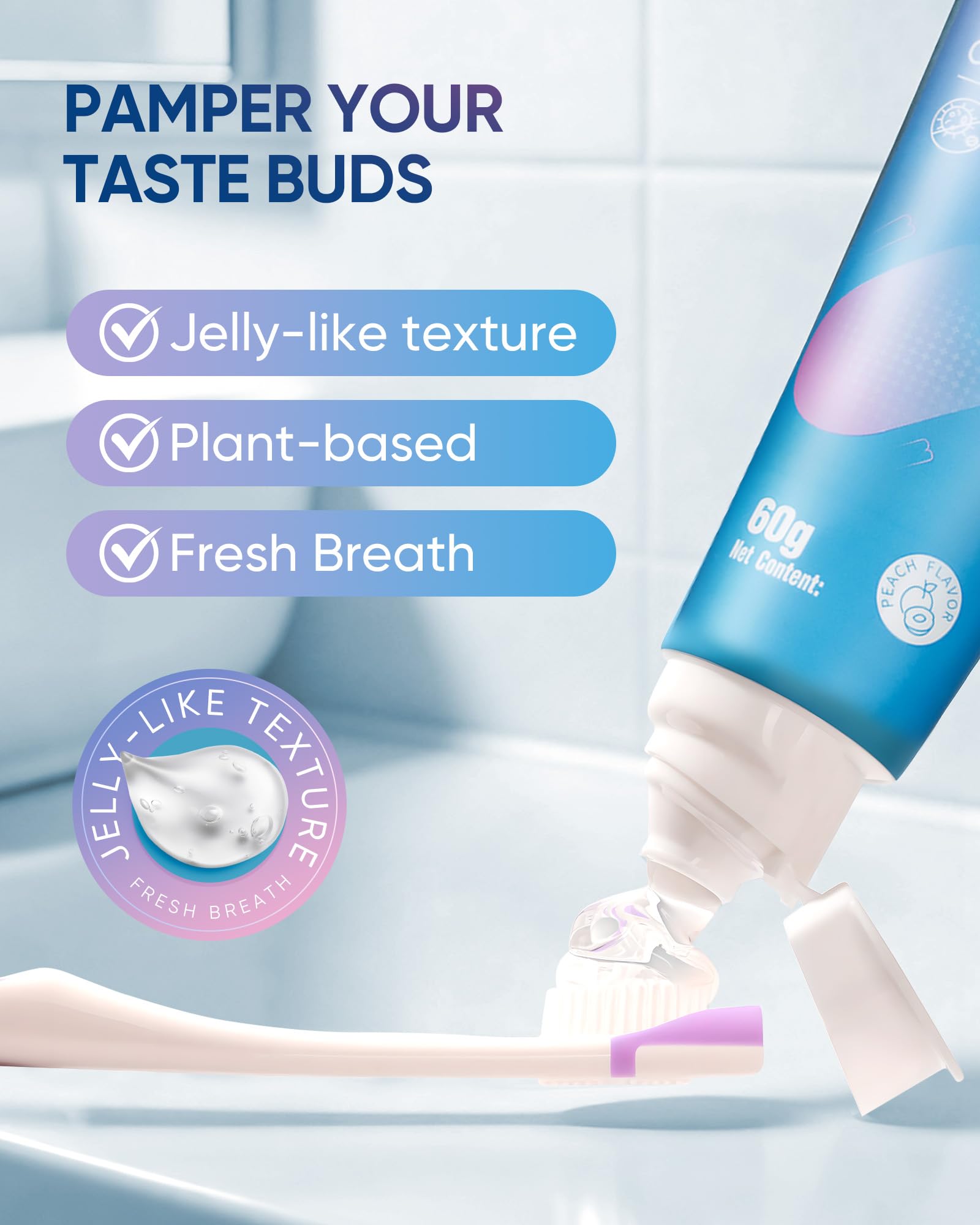 BodyAccel comparación de tamaño del kit junto a un cepillo dental estándar