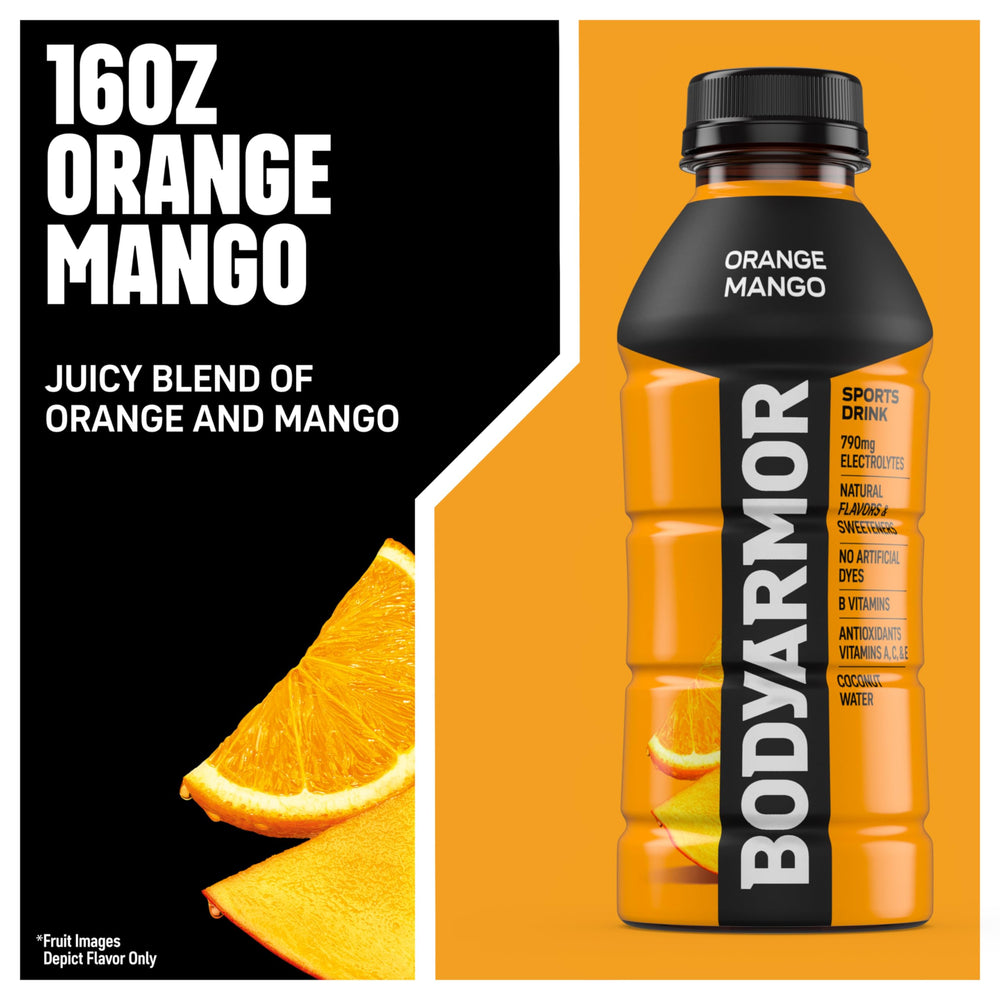 BODYARMOR bebida en uso durante entrenamiento aportando hidratación