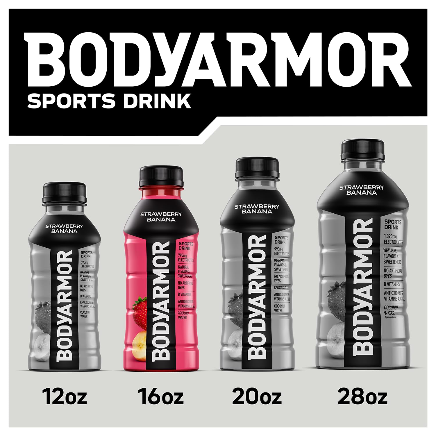 BODYARMOR bebida en escena deportiva al aire libre transmitiendo recuperación