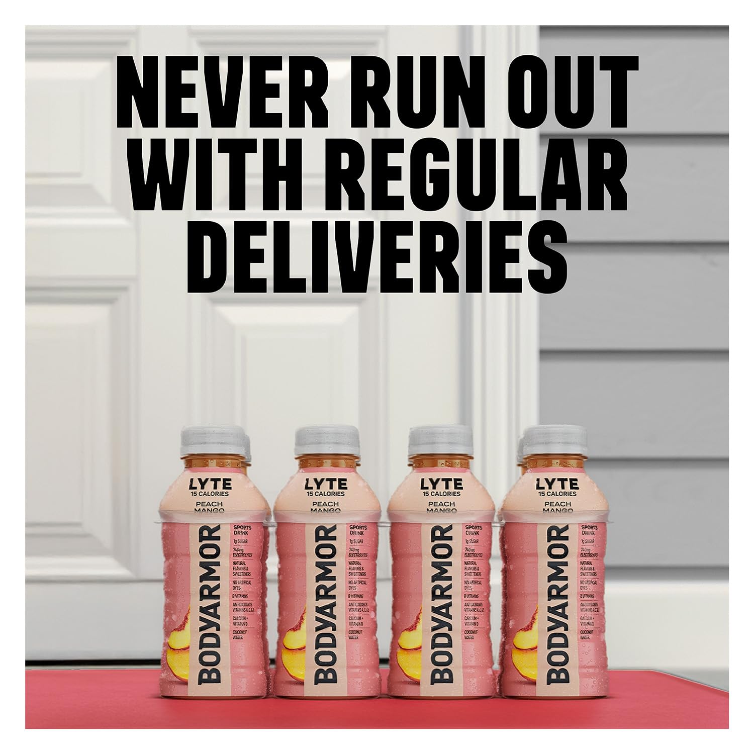 BODYARMOR LYTE siendo bebida durante entrenamiento para rehidratación