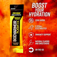 BODYARMOR sobre individual en mano listo para mezclar, fácil transporte