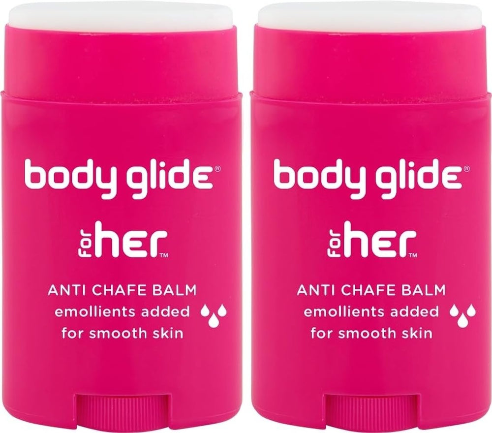 BodyGlide For Her front packaging showing product and benefits