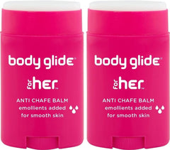 BodyGlide For Her front packaging showing product and benefits