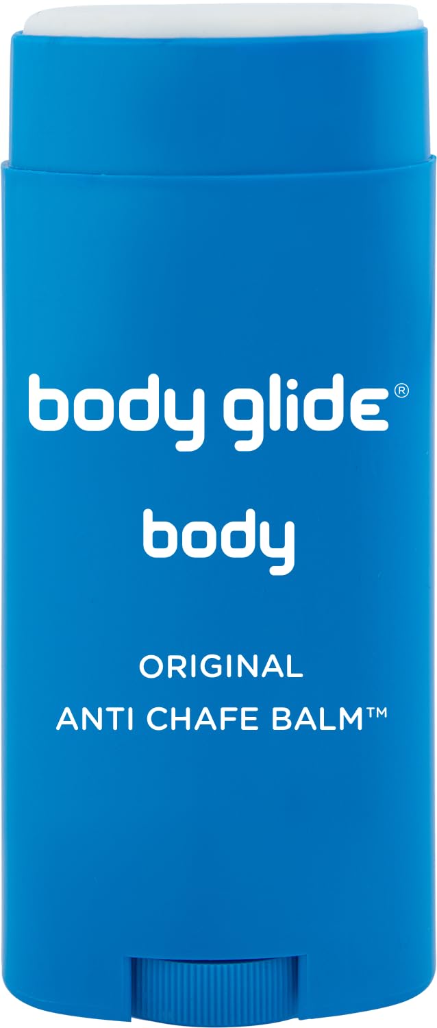 BodyGlide stick frontal mostrando el envase y uso portátil