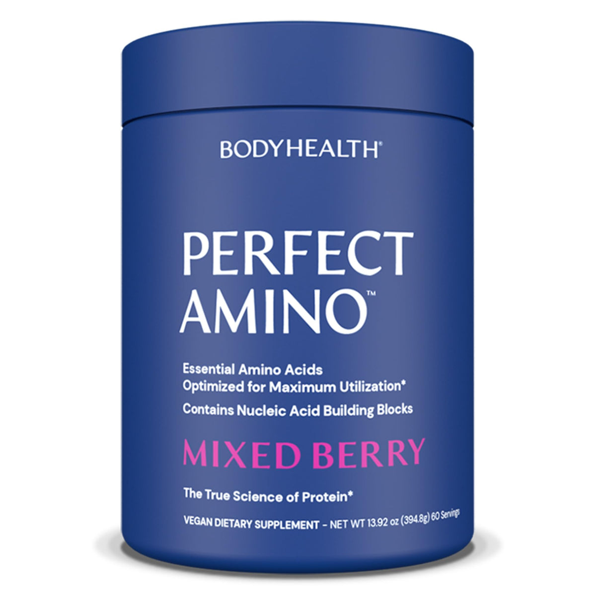 BodyHealth frasco frontal del producto mostrando etiqueta clara y confianza