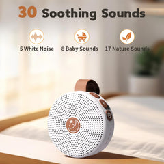 BodyHush sujeto en un cochecito calmando al bebé con sonidos suaves