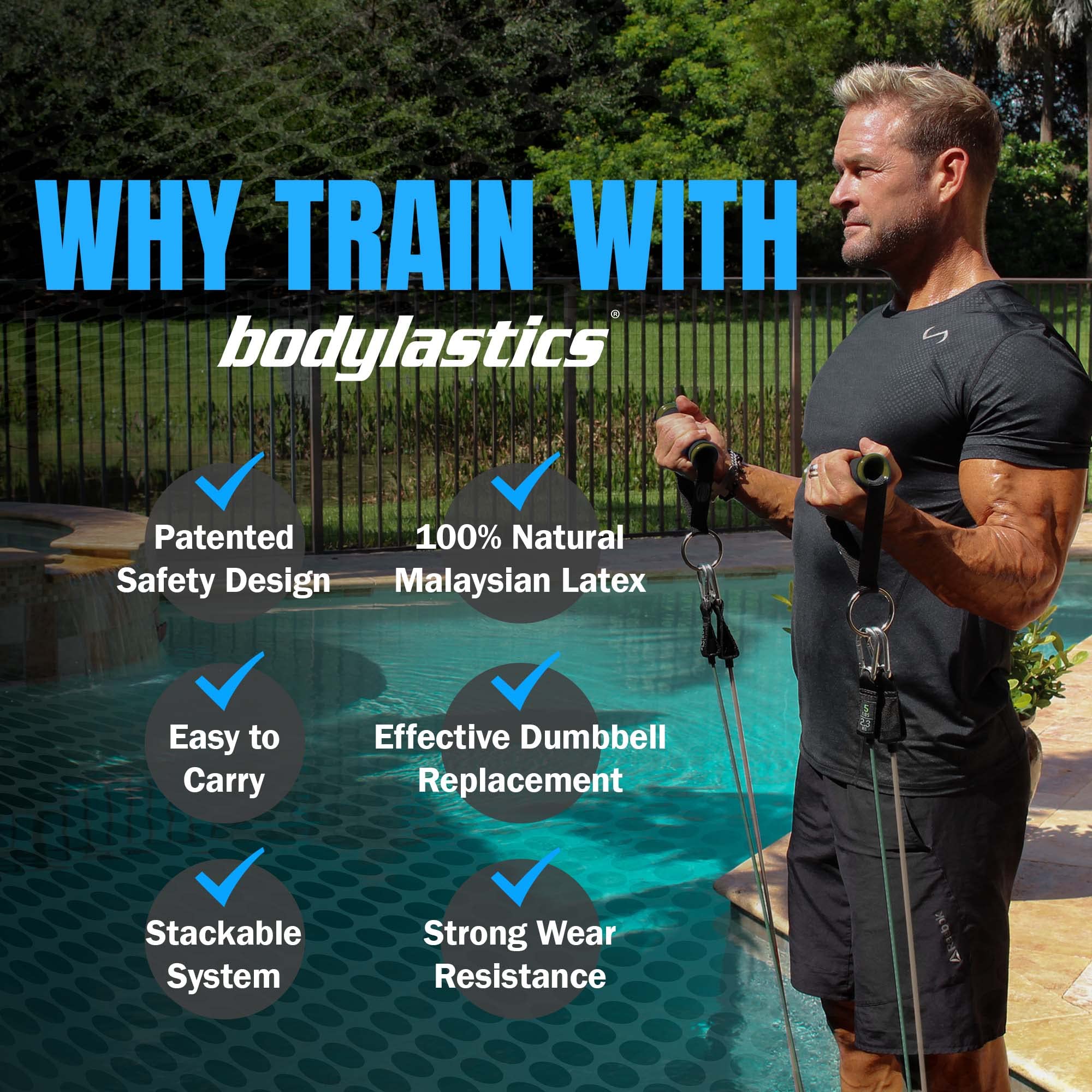 Bodylastics bolsa de transporte compacta que organiza y protege el set