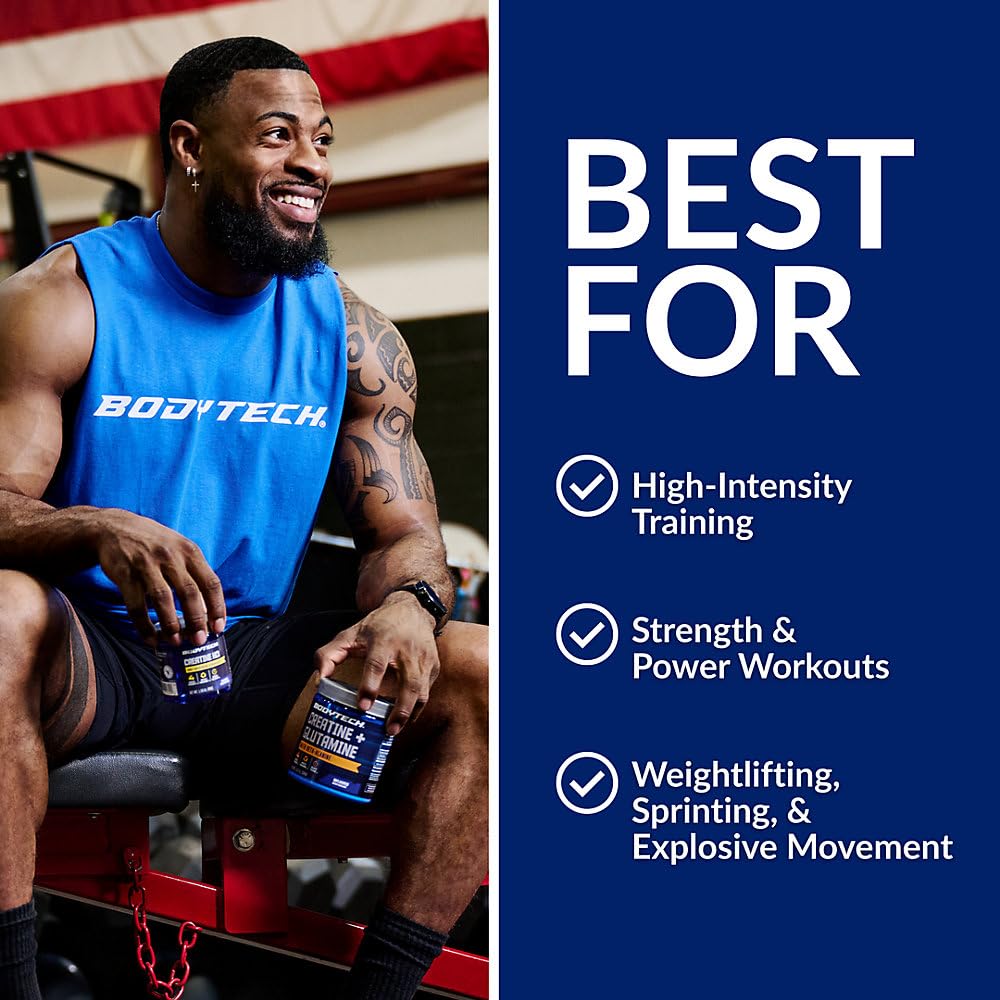BodyTech batido post entrenamiento preparado con creatina, conveniencia