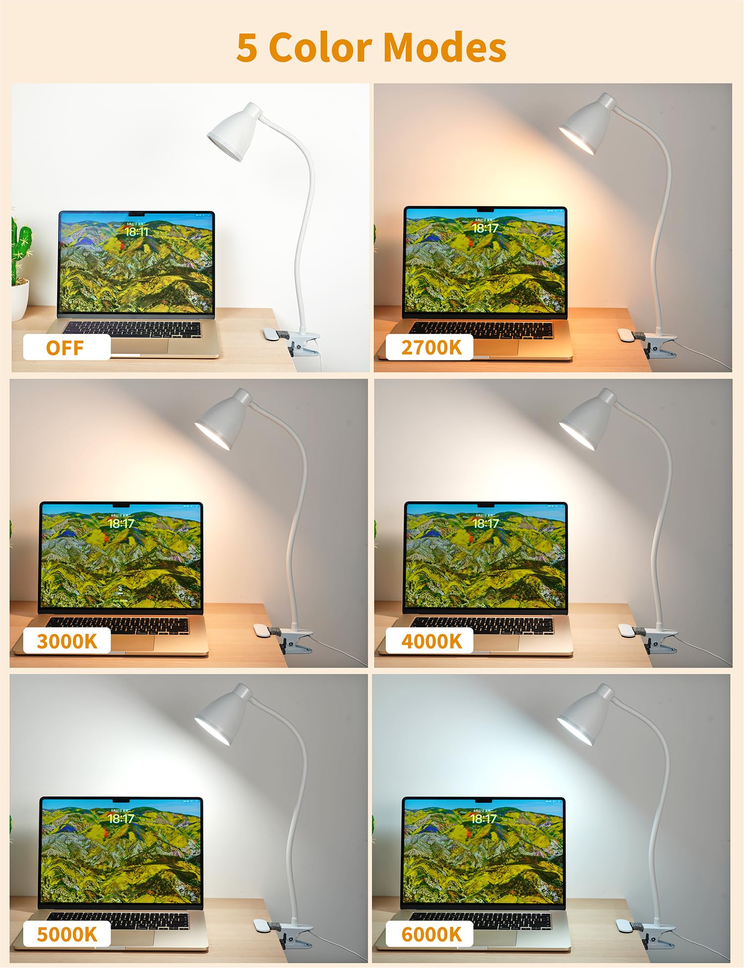 BOHON close-up de 38 LEDs mostrando luz sin parpadeo