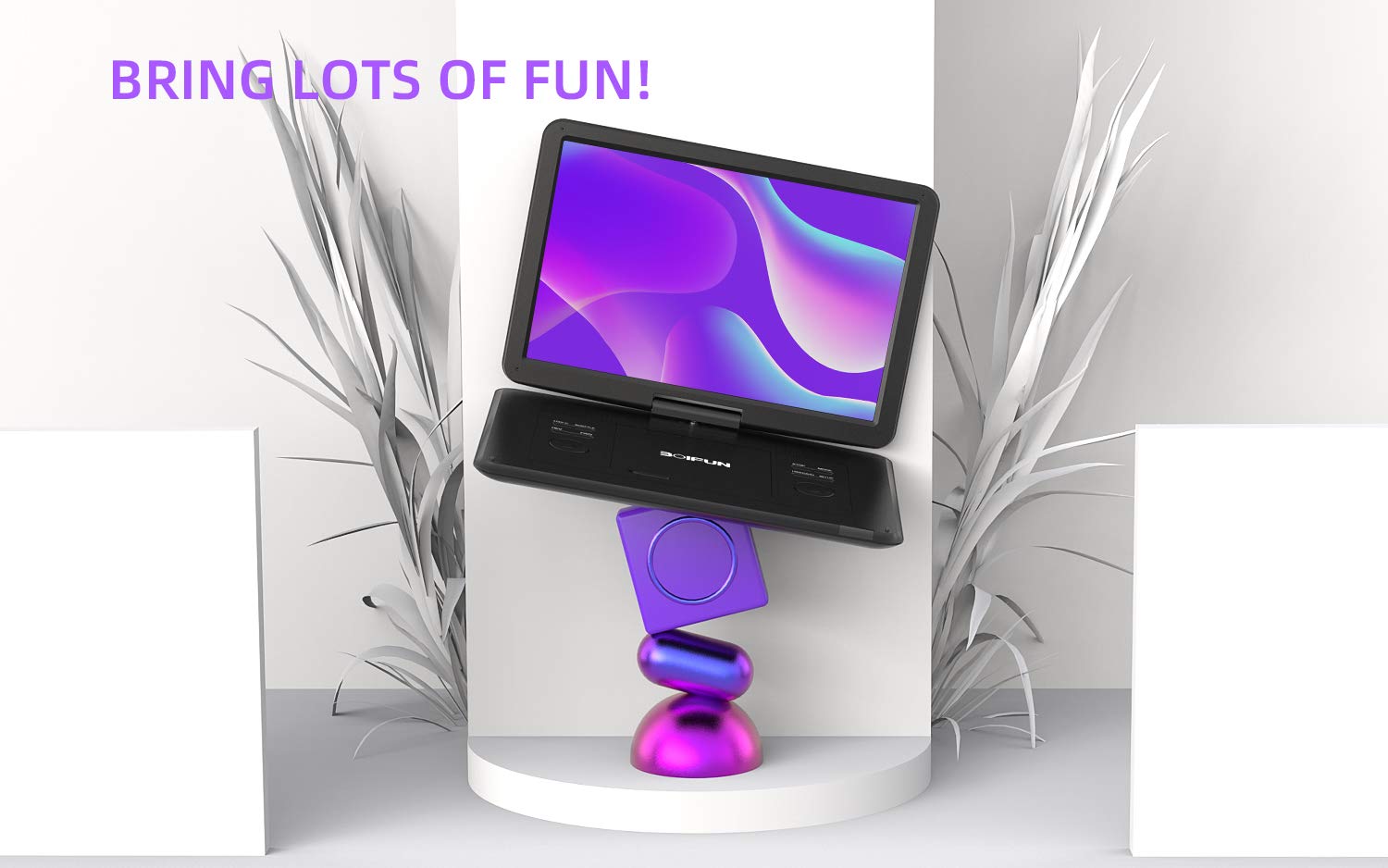 BOIFUN comparación de tamaño junto a una mano para ver escala y portabilidad