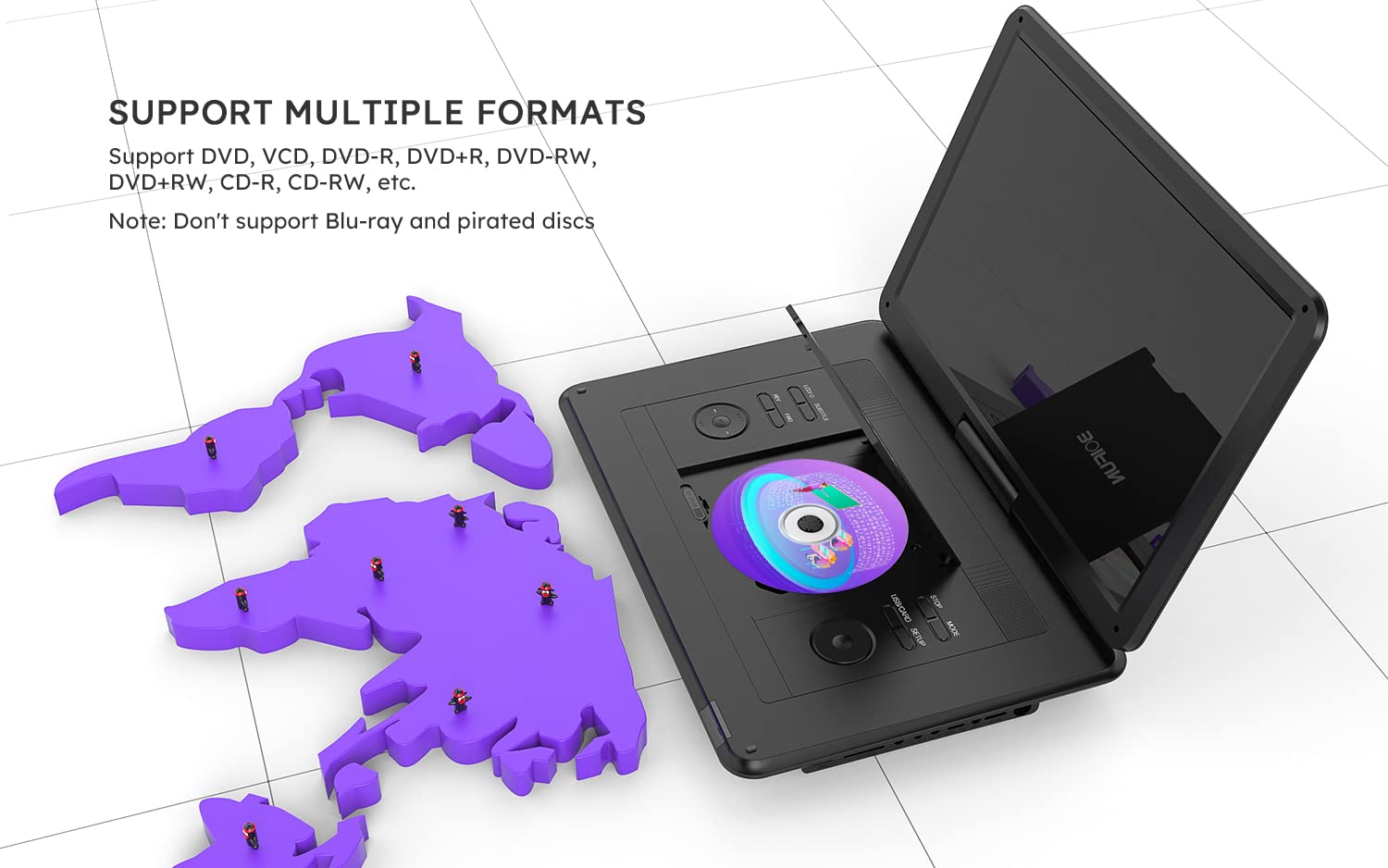 BOIFUN detalle del bisel y acabado negro que resalta durabilidad y diseño elegante