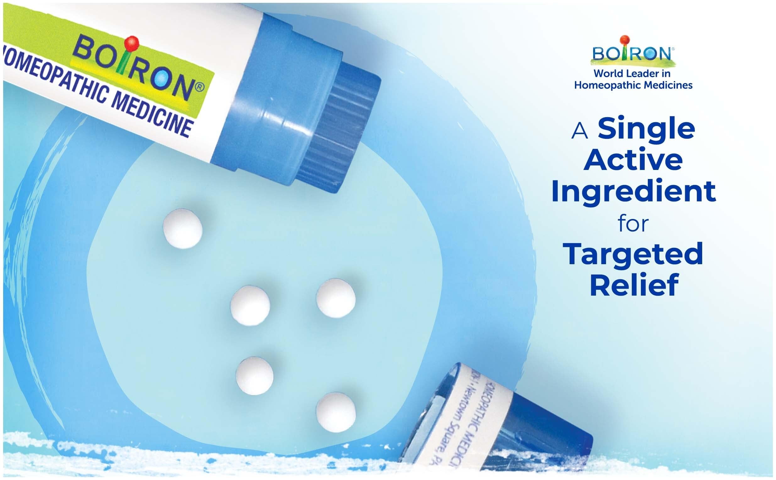 Boiron Arnica dos tubos apilados para demostrar cantidad y almacenamiento cómodo